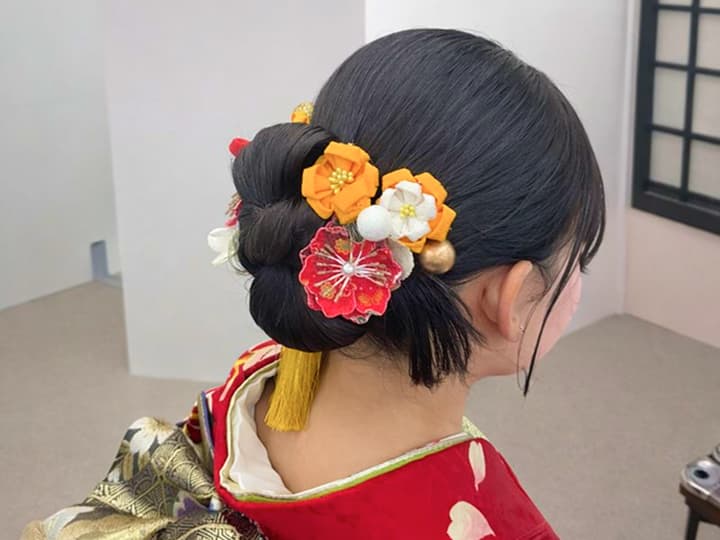 成人式当日のヘアセット