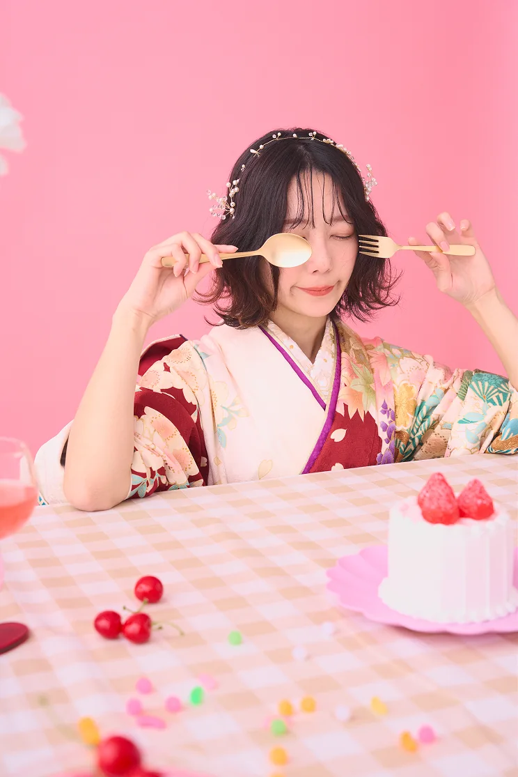 ベベノジマで撮影した振袖前撮り写真 3